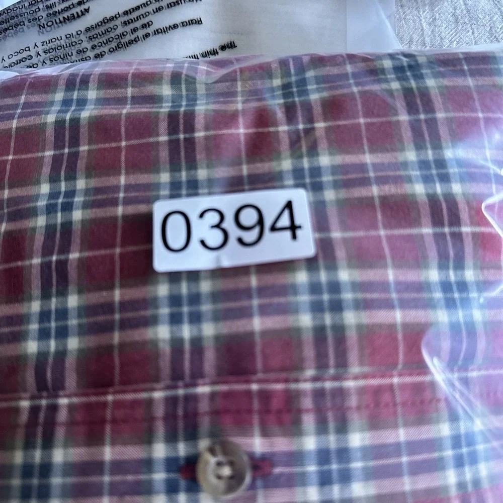 LL Bean Mens Button Down Camp Shirt Size L Red Plaid Cotton Short Sleeve Outdoor